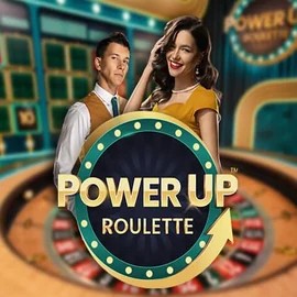 PowerUP Roulette slot logo by Pragmatic Play at Slotmonkey Casino